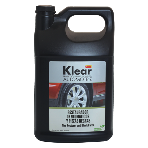RESTAURADOR DE NEUMÁTICOS Y PIEZAS NEGRAS 1 GAL
