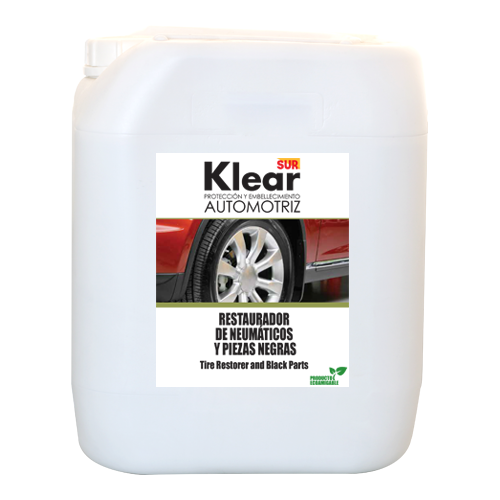 RESTAURADOR DE NEUMÁTICOS Y PIEZAS NEGRAS 5 GAL